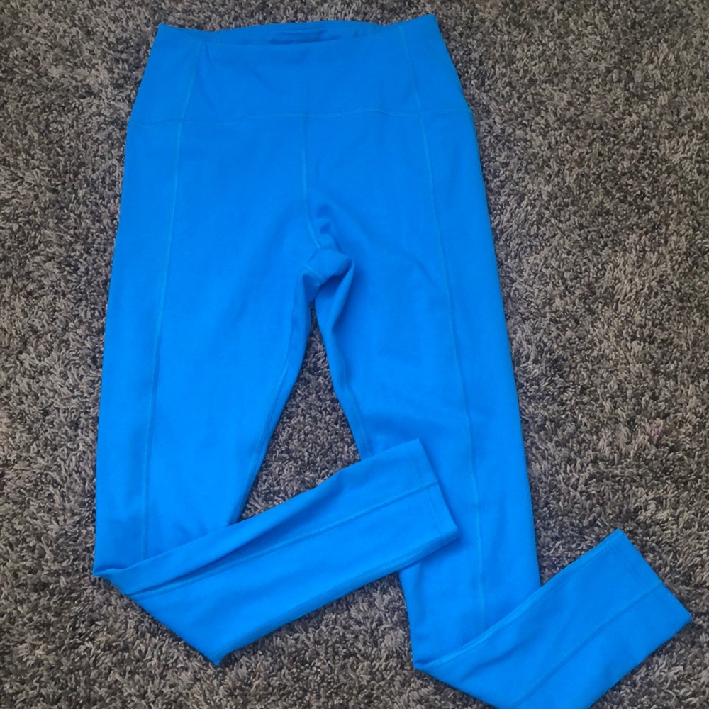 7/8 blue leggings